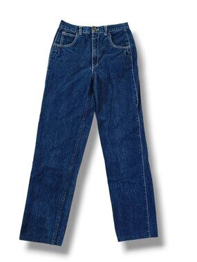 Vintage Womens Lawman Jeans High Waist 100% Cotton Medium Wash Size 32 28x31